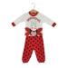 Βρεφική Πυτζάμα Mamma Natura 3266 Λευκό Πουά Κόκκινο Κορίτσι