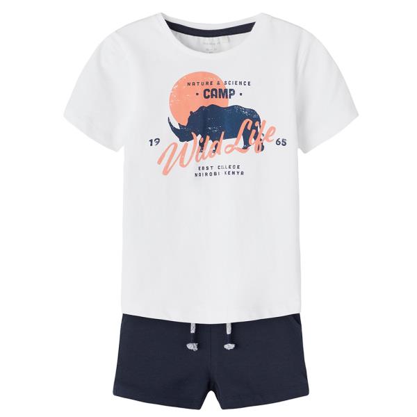 Παιδικό Σετ-Σύνολο Name It 13199624 Λευκό Αγόρι