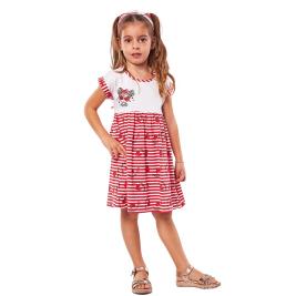 Παιδικό Φόρεμα Εβίτα 226262 Λευκό Κόκκινο Κορίτσι