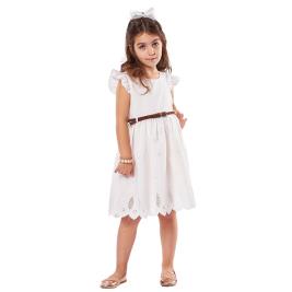 Παιδικό Φόρεμα Εβίτα 238221 Εκρού Κορίτσι