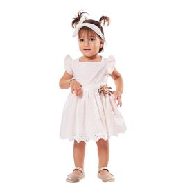 Βρεφικό Φόρεμα Εβίτα 238504 Λευκό Κορίτσι