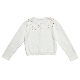 Παιδική Ζακέτα Εβίτα 238218 Εκρού Κορίτσι