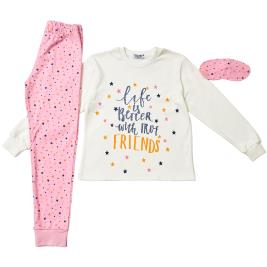 Παιδική Πυτζάμα Εβίτα H-182 Εκρού Κορίτσι