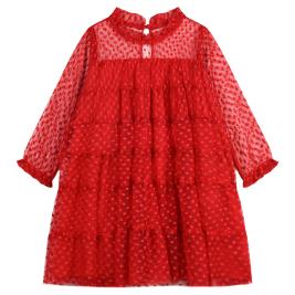 Παιδικό Φόρεμα Boutique 45-123378-7 Κόκκινο Κορίτσι