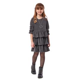 Παιδικό Φόρεμα Εβίτα 239085 Γκρι Κορίτσι