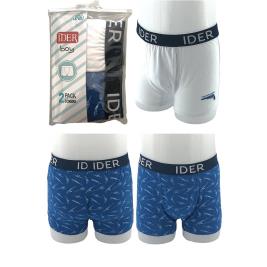 Παιδικό Εσώρουχο Σετ Ider 3100-2P2206 Denim Λευκό Αγόρι