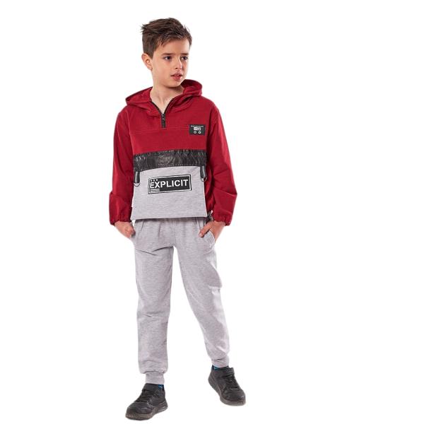 Παιδική Φόρμα-Σετ Hashtag 227804 Μπορντώ Αγόρι