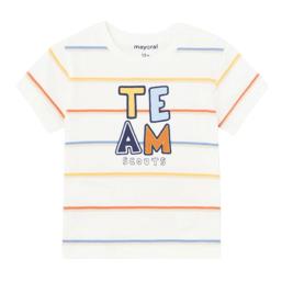 Βρεφική Μπλούζα Mayoral 24-01019-093 Λευκό Αγόρι