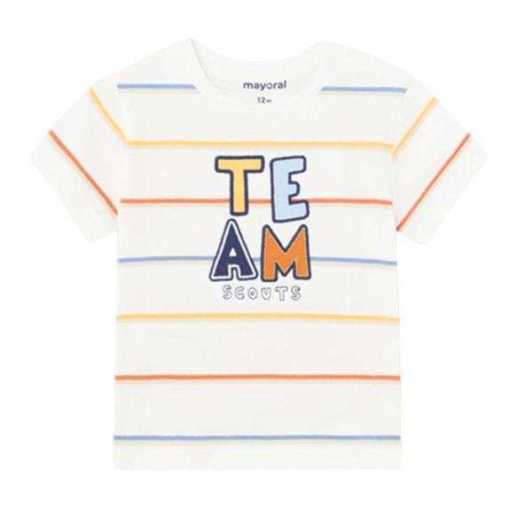Βρεφική Μπλούζα Mayoral 24-01019-093 Λευκό Αγόρι