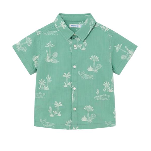 Βρεφικό Πουκάμισο Mayoral 24-01112-081 Τυρκουάζ Αγόρι