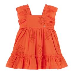 Βρεφικό Φόρεμα Mayoral 24-01913-088 Πορτοκαλί Κορίτσι