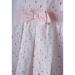 Βρεφικό Φόρεμα Εβίτα 242501 Λευκό Ροζ Κορίτσι