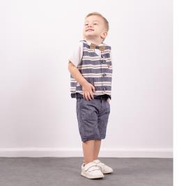 Βρεφικό Σετ-Σύνολο Hashtag 242601 Μαρέν Λευκό Αγόρι