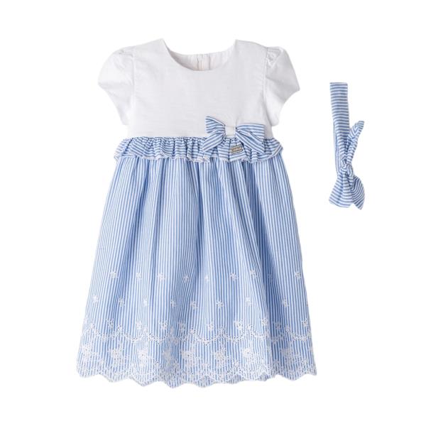 Βρεφικό Φόρεμα Εβίτα 242508 Γαλάζιο Κορίτσι