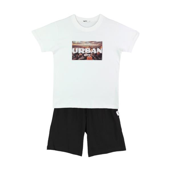 Παιδικό Σετ-Σύνολο Nek 62224 Λευκό Μαύρο Αγόρι