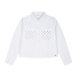 Παιδικό Πουκάμισο Boutique 46-125271-4 Λευκό Κορίτσι