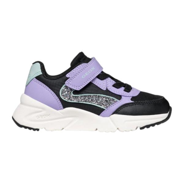 Παιδικό Casual Geox J46M2A 054FU C9323.B Μαύρο Λιλά
