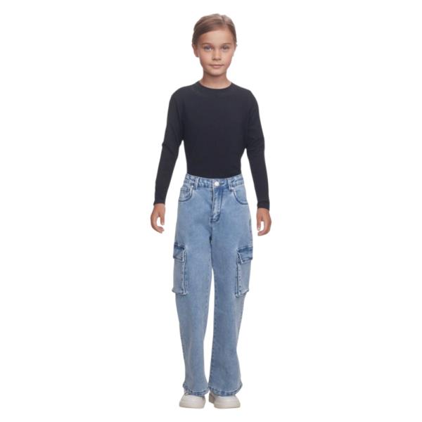 Παιδικό Παντελόνι Joyce 2595413 Dark Blue Denim Κορίτσι