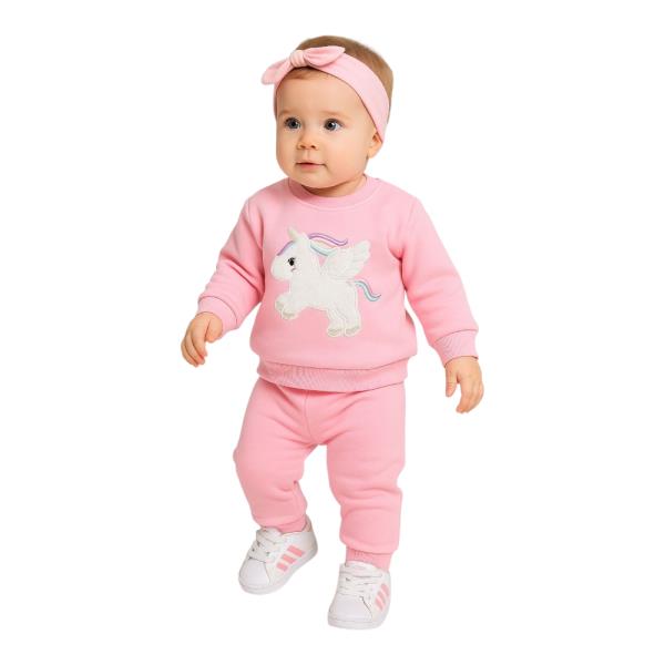 Βρεφική Φόρμα-Σετ Action 12560023 Ροζ Κορίτσι