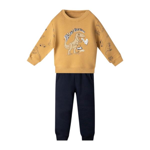 Παιδική Φόρμα-Σετ Nek 143125 Μαρέν Ώχρα Αγόρι