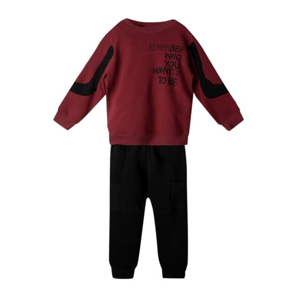 Παιδική Φόρμα-Σετ Nek 161625 Μπορντώ Μαύρο Αγόρι