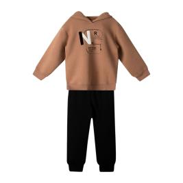Παιδική Φόρμα-Σετ Nek 161725 Κάμελ Μαύρο Αγόρι