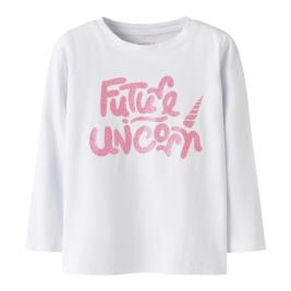Παιδική Μπλούζα Name It 13246225 Λευκό Κορίτσι