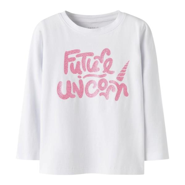 Παιδική Μπλούζα Name It 13246225 Λευκό Κορίτσι
