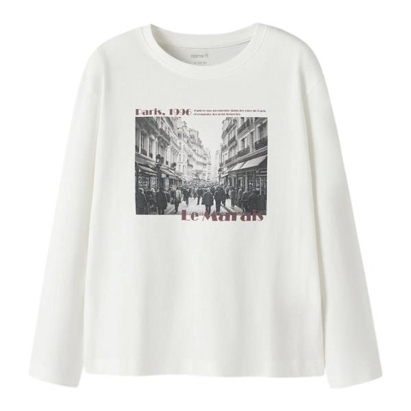 Παιδική Μπλούζα Name It 13238404 Εκρού Κορίτσι