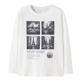 Παιδική Μπλούζα Name It 13238399 Λευκό Αγόρι