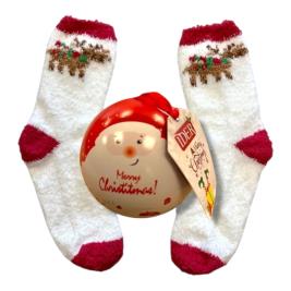 Παιδικό Σετ Δώρου Χριστουγεννιάτικες Κάλτσες Ider 2519252 Cream Rudolf