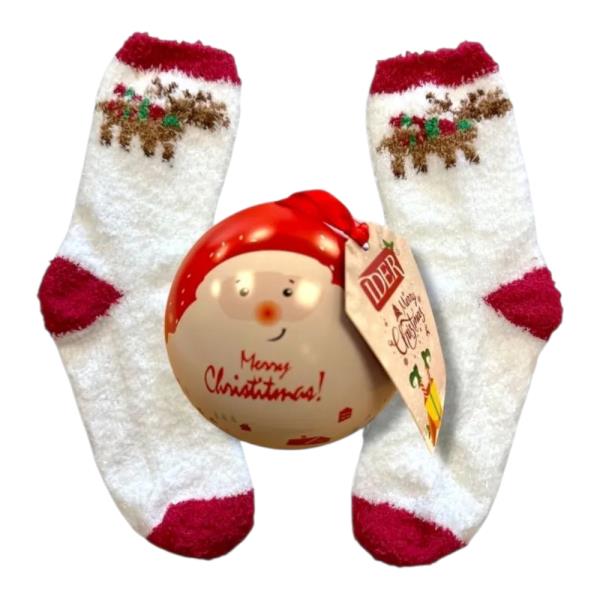 Παιδικό Σετ Δώρου Χριστουγεννιάτικες Κάλτσες Ider 2519252 Cream Rudolf