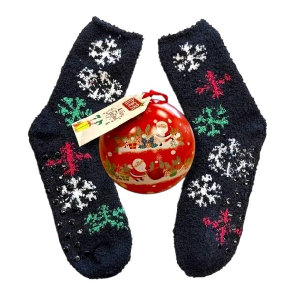Παιδικό Σετ Δώρου Χριστουγεννιάτικες Κάλτσες Ider 2519252 Black SnowFlake