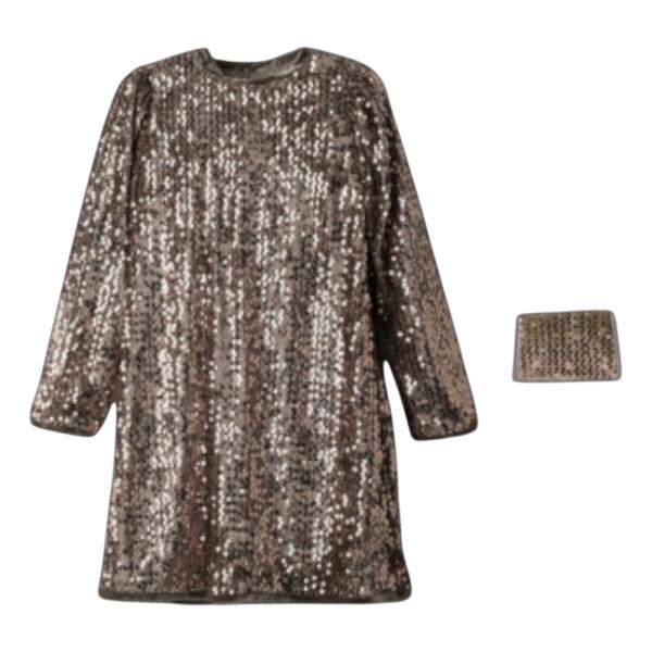 Παιδικό Φόρεμα Εβίτα 255095 Ροζ Χρυσό Κορίτσι