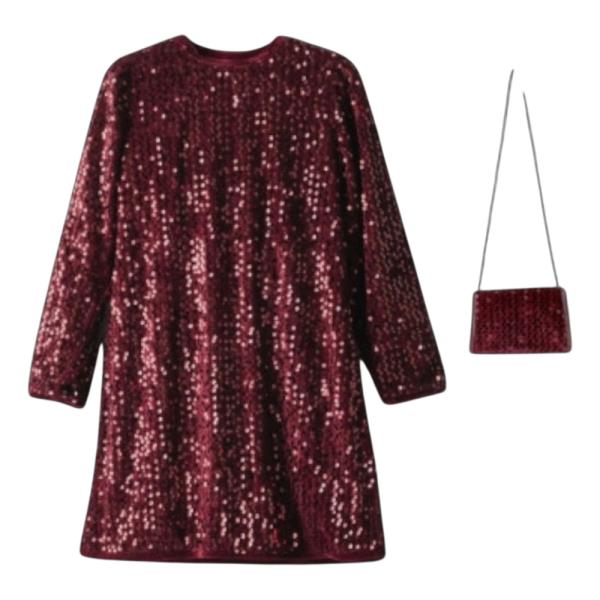 Παιδικό Φόρεμα Εβίτα 255095 Μπορντώ Κορίτσι