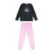 Παιδική Πυτζάμα Energiers 36-125204-9 Μαύρο Ροζ Κορίτσι