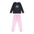 Παιδική Πυτζάμα Energiers 36-125204-9 Μαύρο Ροζ Κορίτσι