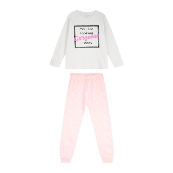 Παιδική Πυτζάμα Energiers 36-125203-9 Λευκό Κορίτσι