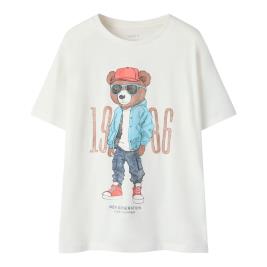 Εφηβική Μπλούζα Name It 13253724 Εκρού Αγόρι