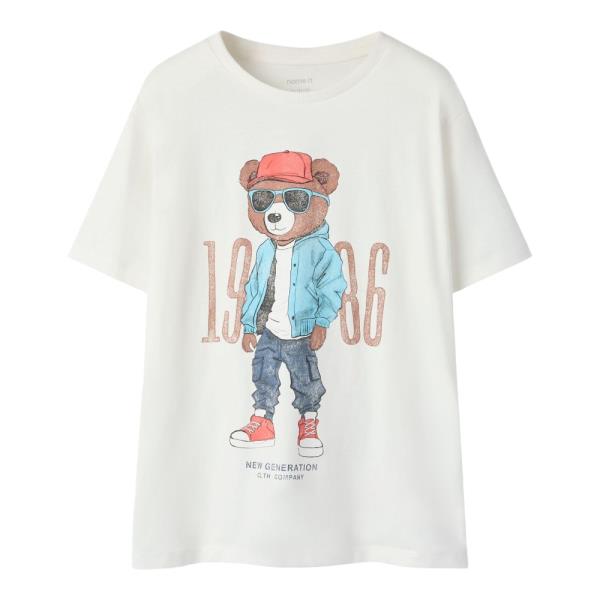 Εφηβική Μπλούζα Name It 13253724 Εκρού Αγόρι