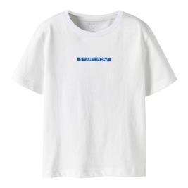 Παιδική Μπλούζα Name It 13250999 Λευκό Αγόρι