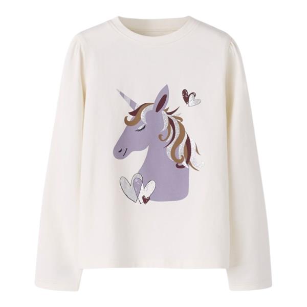Παιδική Μπλούζα Name It 13251783 Εκρού Κορίτσι μονοκεροσ