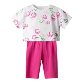 Εφηβικό Σετ-Σύνολο Nek 23526 Λευκό Φούξια Κορίτσι