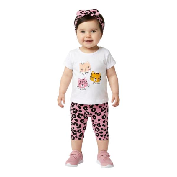 Βρεφικό Σετ-Σύνολο Trax 49011 Λευκό Κορίτσι