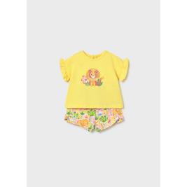 Βρεφικό Σετ-Σύνολο Mayoral 26-01291-044 Κίτρινο Εμπριμέ Κοριτσι