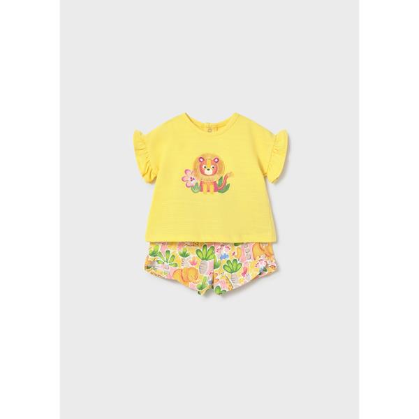 Βρεφικό Σετ-Σύνολο Mayoral 26-01291-044 Κίτρινο Εμπριμέ Κοριτσι