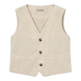 Παιδικό Γιλέκο Mayoral 26-03379-024 Κρεμ Καρό Αγόρι