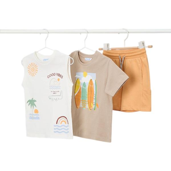 Παιδικό Σετ Σύνολο Mayoral 26-03603-027 Ροδακινί Αγόρι