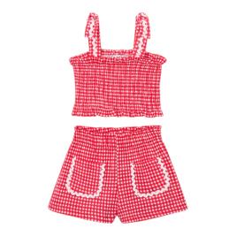 Παιδικό Σετ Σύνολο Mayoral 26-03232-081 Κόκκινο Καρό Κορίτσι