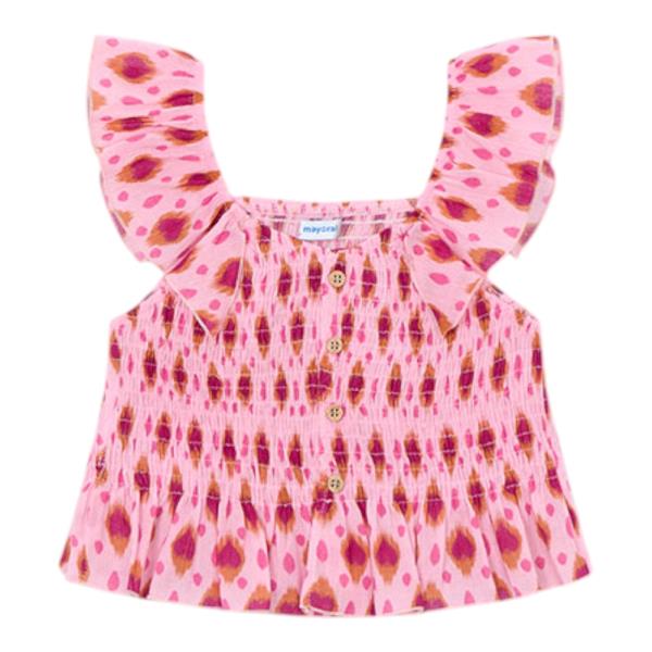 Παιδική Μπλούζα Mayoral 26-03028-050 Ροζ Εμπριμέ Κορίτσι